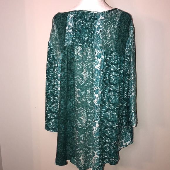 NWT Indigo Boho Top Size 1X​​​​ - Picture 6 of 8